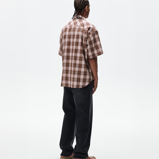 Mahagrid Ombre Check Half Shirt