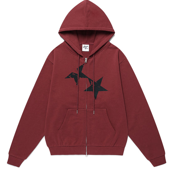 Cavish Twin Star Zip Up Hoodie