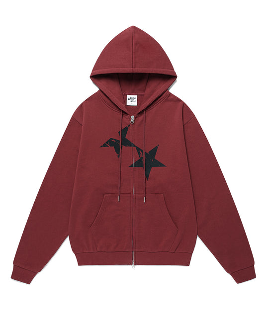 Cavish Twin Star Zip Up Hoodie