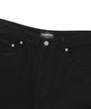 Nice Ghost Club Layered Mesh Denim Shorts