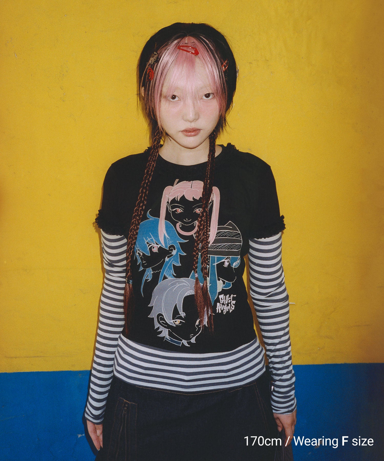 Nice Ghost Club Ghost Angels Lace Tee [Black]