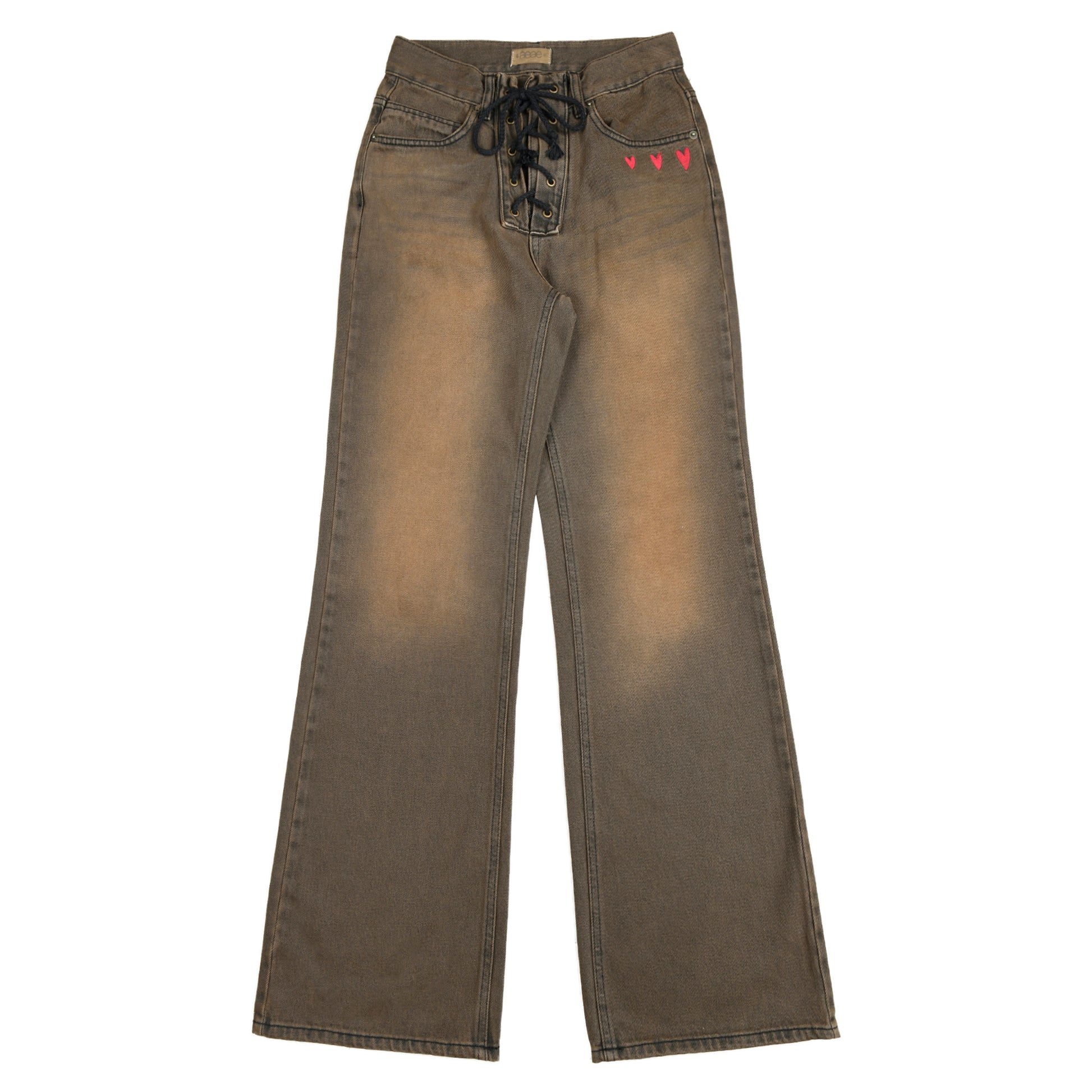 AEAE Heart Embroidery Jeans
