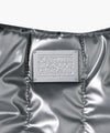 Marithé François Girbaud Classic Logo Matt Metallic Padding Bag Ivory