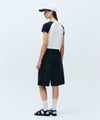 Marithé François Girbaud W LONG BERMUDA DENIM PANTS