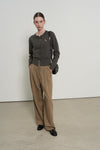 General Idea WOMAN Double Pleat Semi-Wide Slacks