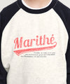 Marithé François Girbaud Kids Vintage Baseball Raglan Sweatshirt Dark Navy