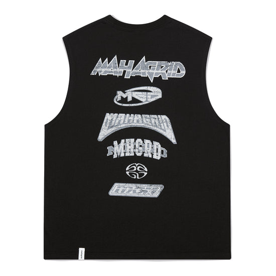 Mahagrid Multi Logo Sleevless Black