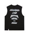 Mahagrid Multi Logo Sleevless Black