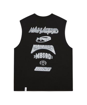 Mahagrid Multi Logo Sleevless Black