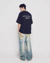 ADLV AC Bear Baby Face Snow Short Sleeve T-Shirt