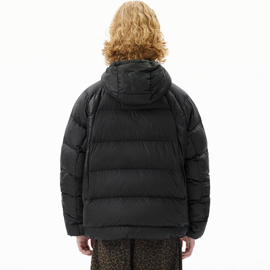 Mahagrid Paneled Down Puffer [Black]
