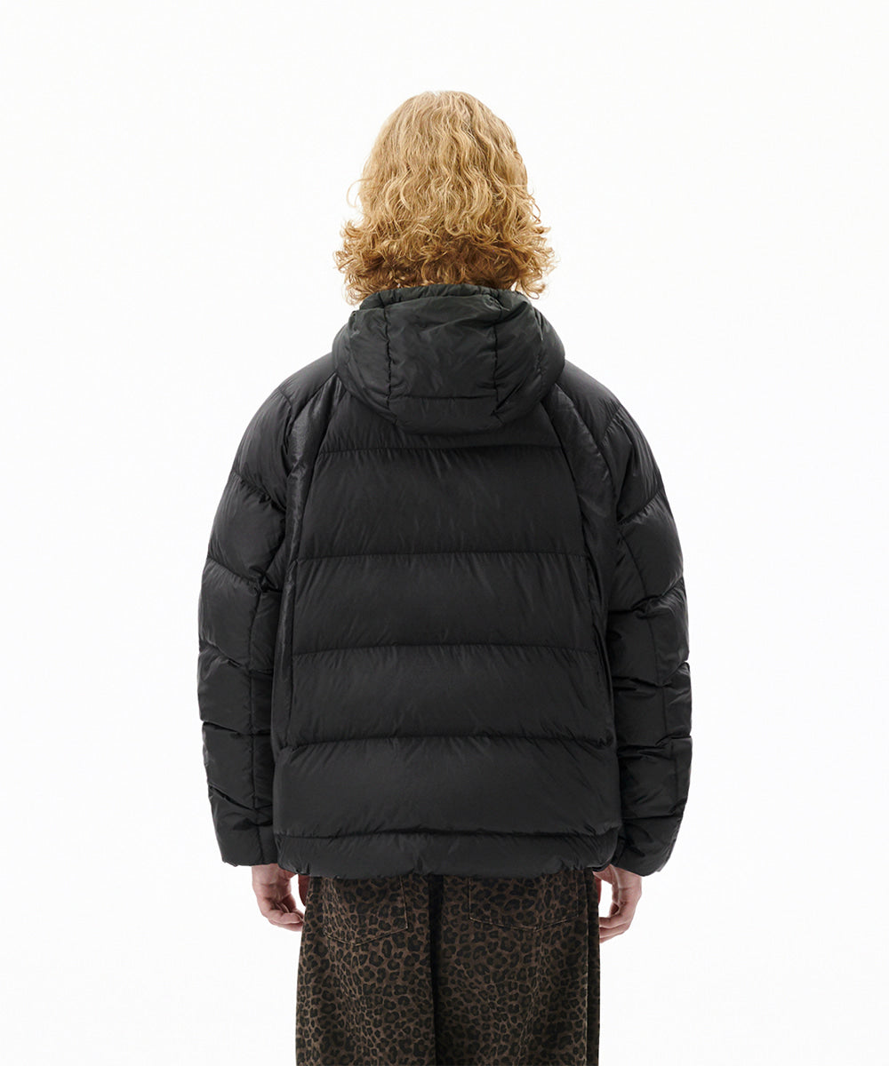 Mahagrid Paneled Down Puffer [Black]