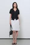General Idea WOMAN Temperature Cut Cool Essential Half Cardigan [WHITE]