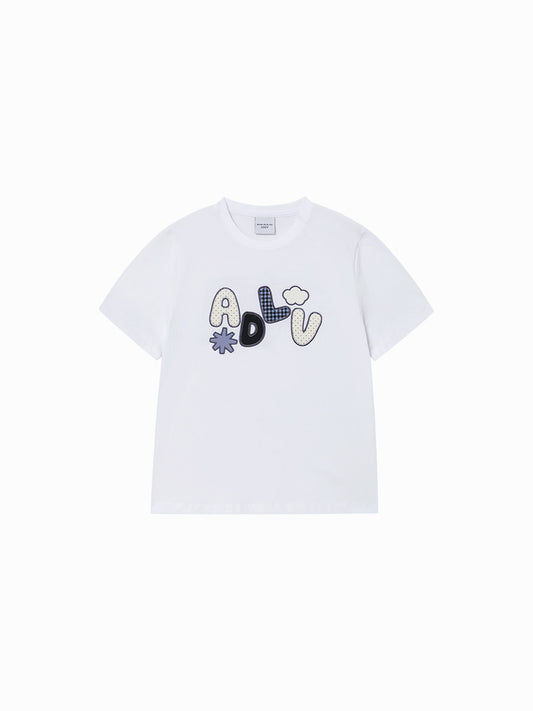 ADLV Women's ADLV Applique Logo Short Sleeve T-Shirt
