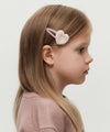 Marithé François Girbaud Kids W Fur Heart Hair Pin 2Pack Pink