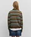 Marithé François Girbaud Regular Logo Stripe Polo Knit