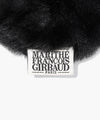 Marithé François Girbaud Classic Logo Fur Scrunchie Black