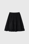 General Idea Woman Lace Flare Midi Skirt [BLACK]