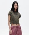 Mahagrid Washed Curved Tee