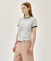Marithé François Girbaud W PARIS GRAPHIC RINGER TEE