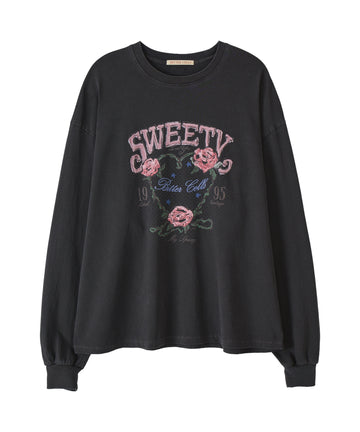 Bitter Cells Rose Petal Long Sleeve - Pigment Charcoal