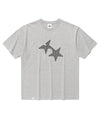 Cavish Twin Star Check Applique Short Sleeve Tee