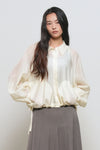 General Idea WOMAN Summer Sheer Volume Blouson Shirt