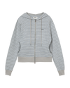AEAE Stripe Hoodie Zip Up