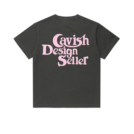 Cavish Women's Star Seller Logo Short Sleeve Tee [Charcoal]
