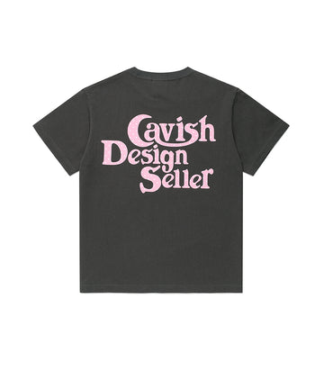 Cavish Women's Star Seller Logo Short Sleeve Tee [Charcoal]