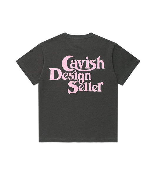 Cavish Women's Star Seller Logo Short Sleeve Tee [Charcoal]