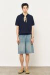 General Idea MAN Essential Collar Neck Half Knit