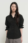 General Idea WOMAN Belted Pintuck Shirt