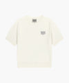 Marithé François Girbaud W SMALL CLASSIC LOGO HALF KNIT PULLOVER heather gray