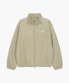 Marithé François Girbaud Marithé Sport Nylon Track Zip-Up Jacket Beige