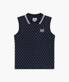 Marithé François Girbaud W SMALL CLASSIC LOGO PK COLLAR SLEEVELESS dot