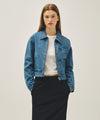 Marithé François Girbaud W CROP DENIM BLOUSON JACKET