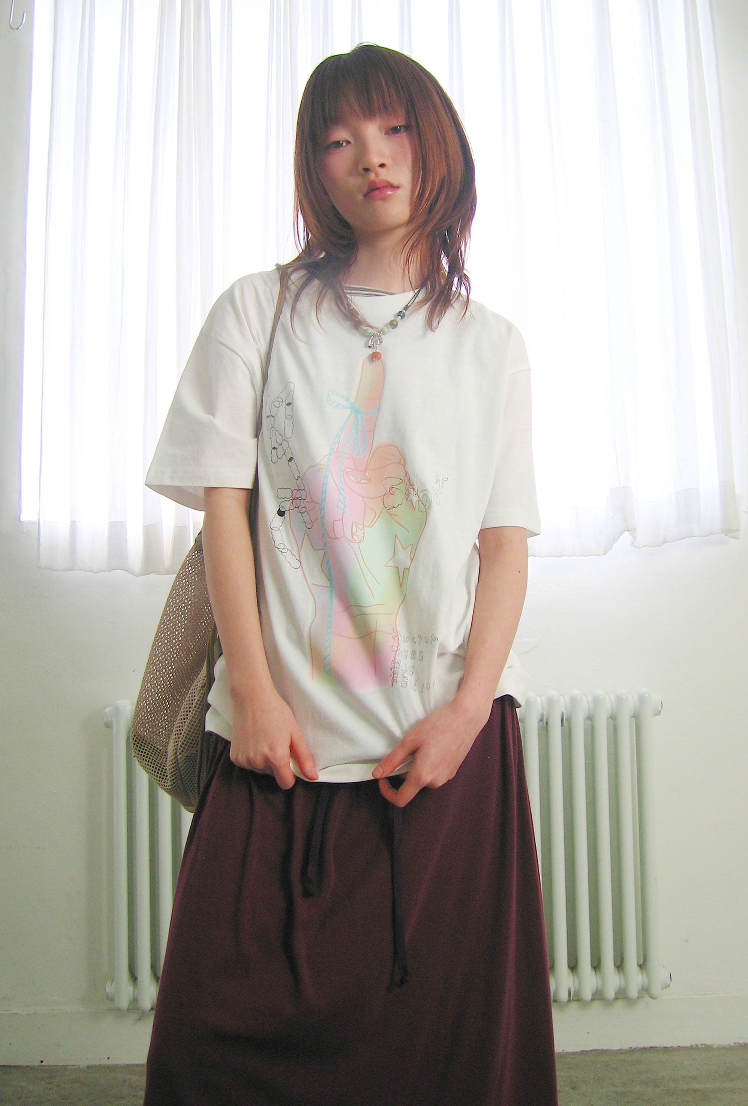Nice Ghost Club Rainbow Finger Tee