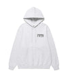 Cavish Kyurin Wearing PLUR HOODIE [LIGHT GREY (BLACK)]