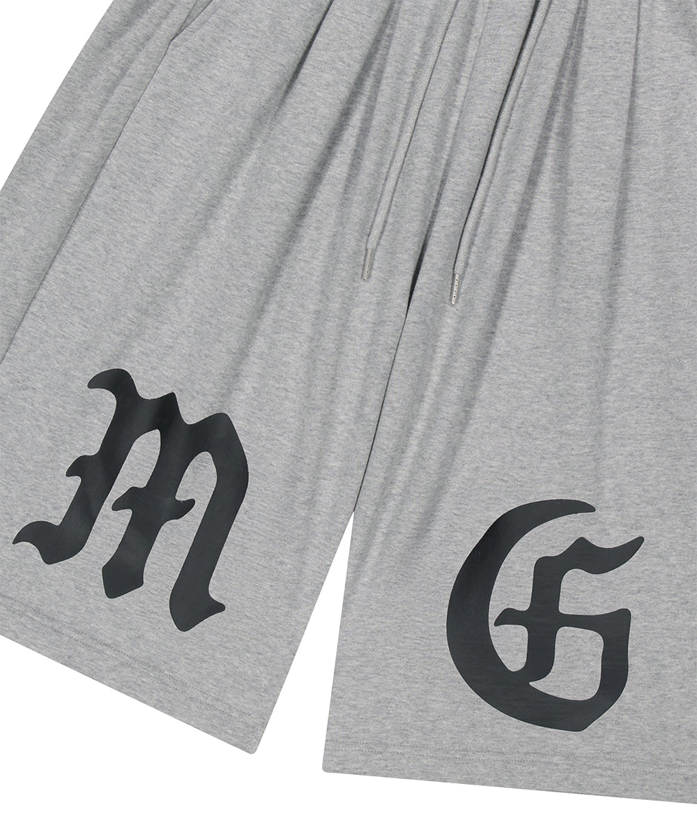Mahagrid Gothic Three Tuck Sweat Shorts
