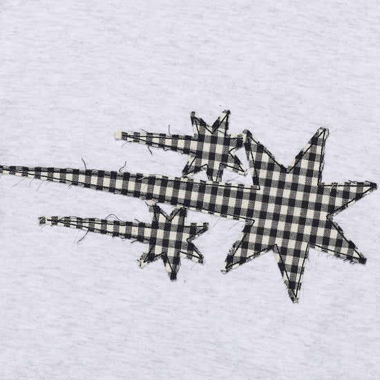 Nice Ghost Club 3star applique 3/4 sleeve tee[light grey]