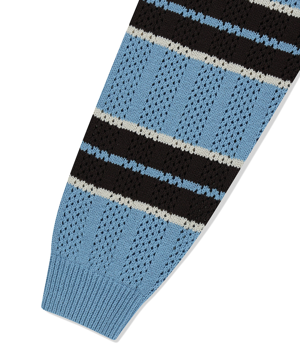 Mahagrid Mesh Stripe Knit