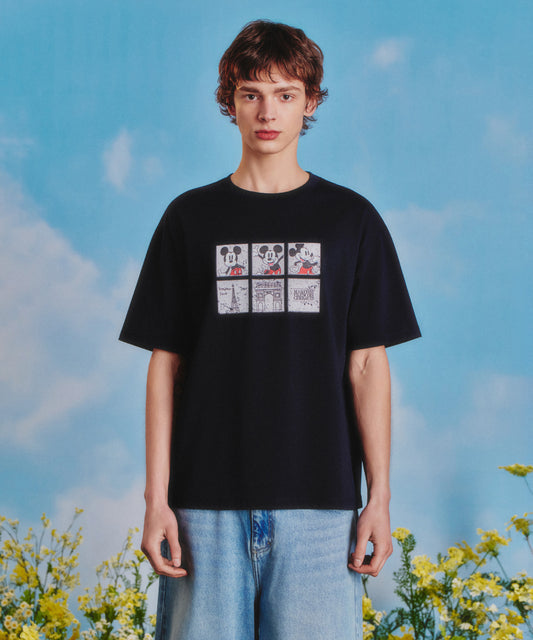 Marithé François Girbaud [MARITHE_DISNEY] MICKEY_FILMSTRIP TEE navy