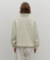 Marithé François Girbaud Classic Logo Half Neck Fleece Sweatshirt Ivory