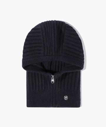 Marithé François Girbaud Circle Logo Zip Up Balaclava