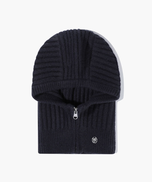 Marithé François Girbaud Circle Logo Zip Up Balaclava