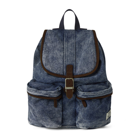 AEAE Out Pocket Denim Backpack