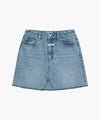 Marithé François Girbaud W RAW EDGE DENIM MINI SKIRT