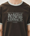 Marithé François Girbaud AEROCOOL CRACK CLASSIC LOGO RINGER TEE brown