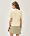 Marithé François Girbaud W DOODLE BEAR HALF KNIT PULLOVER
